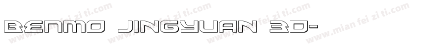 BENMO Jingyuan 3D字体转换